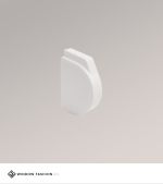 weiss Vorschau Kette links Glasleistenrollo XS K30 #1W weiss