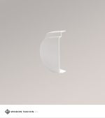 weiss Vorschau Endkappe Kette rechts Glasleistenrollo XS K39 #1W weiss