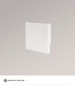 weiss Vorschau Endkappe Kette rechts für Kassettenrollo M eckig #1W weiss