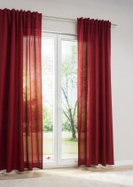 granatrot Vorschau Lysel -Dekoschal Carly #1W in Offwhite granatrot