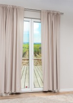 beige Vorschau Dekoschal von Lysel - Madina #1W in rohweiss beige