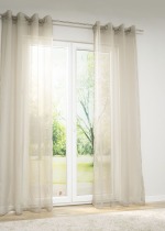 beige Vorschau Lysel - Ösenschal Limpid #1W in Perlweiss beige