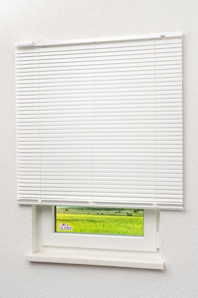 Lysel Outlet - SET Alujalousie 25mm mit Motor und Fernbedienung Weiss