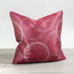 bordeaux Vorschau Lysel - Dekokissen Punktkreise stein #1W bordeaux