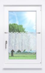 hellbeige Vorschau Scheibengardine Plauener Spitze® - Waben #1W hellbeige