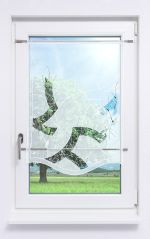 grau Vorschau Plauener Spitze® - Scheibenhänger Selva #1W grau