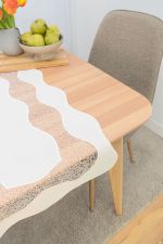 ecru-bronze Vorschau Tischläufer Plauener Spitze® - Halima #1W in Beige ecru-bronze