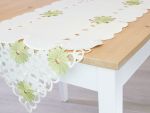 lindgrün Vorschau Tischläufer Blütenstickerei 110x40 #1W lindgrün