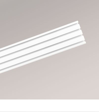 Vorhangschiene mit 4 Innenlufen in Weiss