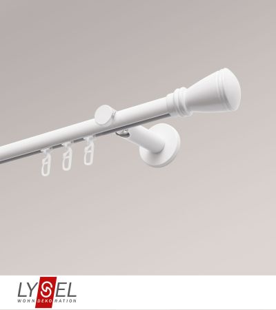 Lysel - SET Opal Innenlauf 200cm Trger offen mit Endstcke Konus in Weiss