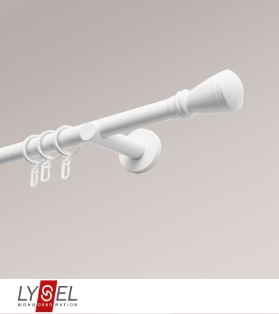 Lysel - SET Opal 160cm Trger offen mit Endstcke Konus in Weiss