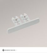grau Vorschau Endkappe Schiene 4-spurig #1W weiss grau