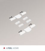 weiss Vorschau SET - Spannschuhe mit Abdeckkappen und Bediengriffen LYSEL HOME #1W weiss