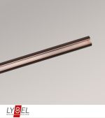 bronze Vorschau Lysel - Gardinenstange Opal Innenlauf doppelt Ø 20mm #1W bronze