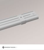 grau Vorschau SET Vorhangschiene 115cm mit 3 Innenläufen für Deckenmontage in Weiss #1W grau