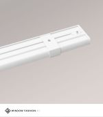 weiss Vorschau SET Vorhangschiene 115cm mit 3 Innenläufen für Deckenmontage in Weiss #1W weiss