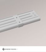 grau Vorschau SET Vorhangschiene 115cm mit 4 Innenläufen für Deckenmontage in Weiss #1W grau