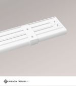 weiss Vorschau SET Vorhangschiene 115cm mit 4 Innenläufen für Deckenmontage in Weiss #1W weiss