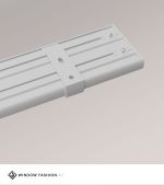 grau Vorschau SET Vorhangschiene 115cm mit 5 Innenläufen für Deckenmontage in Weiss #1W grau