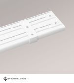 weiss Vorschau SET Vorhangschiene 115cm mit 5 Innenläufen für Deckenmontage in Weiss #1W weiss