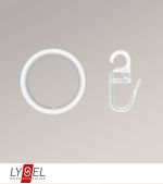 weiss Vorschau Lysel - 10er SET Gardinenringe mit Gleiteinlage für Stangen Ø 20mm #1W weiss