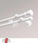 weiss Vorschau Lysel - SET Opal Innenlauf 160cm 2 Lauf Doppel-Kombiträger offen mit Endstücke Konus in Weiss #1W weiss