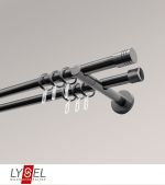 titan Vorschau Lysel - SET Opal 160cm Doppel-Kombiträger offen 2-Lauf mit Endstücke Zylinder in Weiss #1W titan