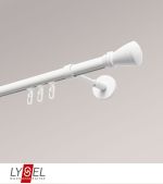 weiss Vorschau Lysel - SET Opal Innenlauf 200cm Träger geschlossen mit Endstücke Konus in Weiss #1W weiss
