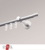 edelstahl-optik Vorschau Lysel - SET Opal Innenlauf 160cm Träger offen mit Endstücke Zylinder in Bronze #1W edelstahl-optik