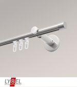 edelstahl-optik Vorschau Lysel - SET Opal Innenlauf 160cm Träger offen mit Endstücke Kappe in Bronze #1W edelstahl-optik