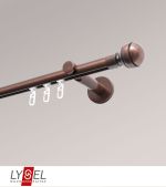 bronze Vorschau Lysel - SET Opal Innenlauf 200cm Träger offen mit Endstücke Kugel in Weiss #1W bronze