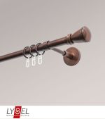 bronze Vorschau Lysel - SET Opal 160cm Träger geschlossen mit Endstücke Konus in Weiss #1W bronze