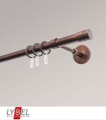 bronze Vorschau Lysel - SET Opal 160cm Träger geschlossen mit Endstücke Zylinder in Weiss #1W bronze