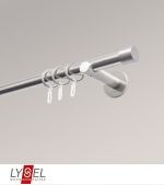 edelstahl-optik Vorschau Lysel - SET Opal 160cm Träger offen Träger offen mit Endstücke Kappe in Weiss #1W edelstahl-optik