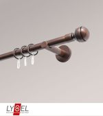 bronze Vorschau Lysel - SET Opal 160cm Träger offen mit Endstücke Kugel in Weiss #1W bronze
