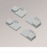 grau Vorschau SET Flachträger Decomatic mit Bediengriffen #1W grau