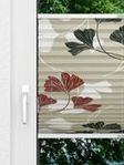 Plissee Ginkgo Night 8710.5022 Fensteransicht