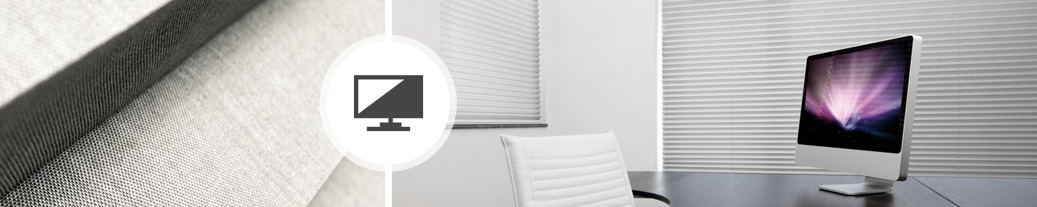 Sonnenschutz für Bürofenster Plissees Bildschirmarbeitsplatz geeignet