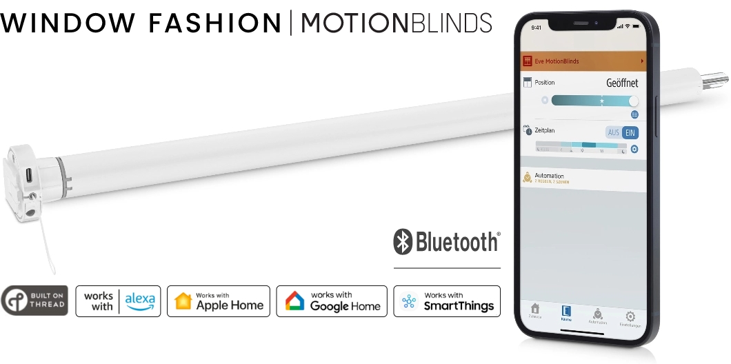 Eve MotionBlinds Rolladen-App Eve MotionBlinds Lösung